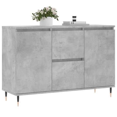 Komoda siva boja betona 104x35x70 cm od konstruiranog drva Beton siva 1 Cijena