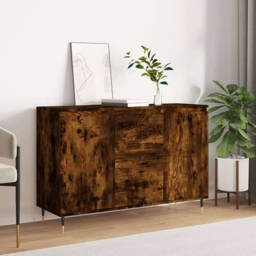 Komoda boja dimljenog hrasta 104x35x70 cm konstruirano drvo - Dimljeni hrast 1 Cijena