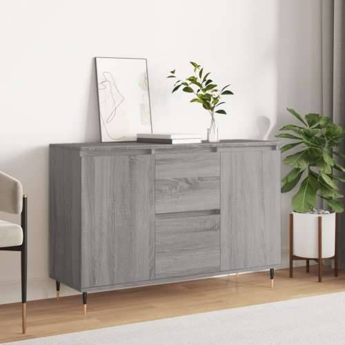 Komoda boja hrasta sonome 104x35x70 cm konstruirano drvo - Sivi hrast sonoma 1 Cijena