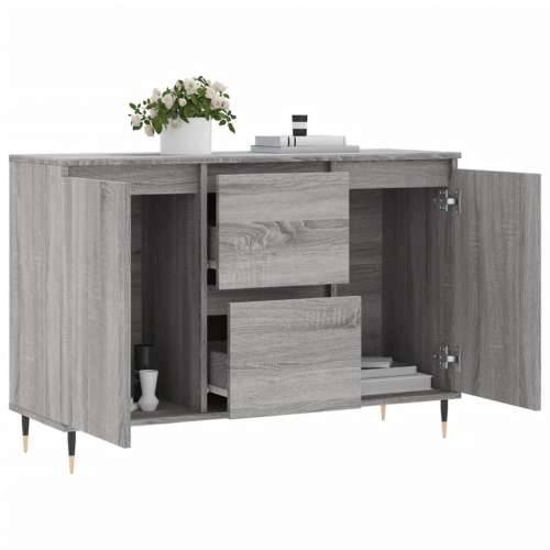 Komoda boja hrasta sonome 104x35x70 cm konstruirano drvo - Sivi hrast sonoma 1 Cijena