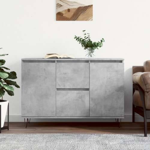 Komoda siva boja betona 104x35x70 cm od konstruiranog drva - Beton siva 1 Cijena