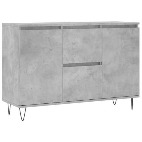 Komoda siva boja betona 104x35x70 cm od konstruiranog drva - Beton siva 1 Cijena