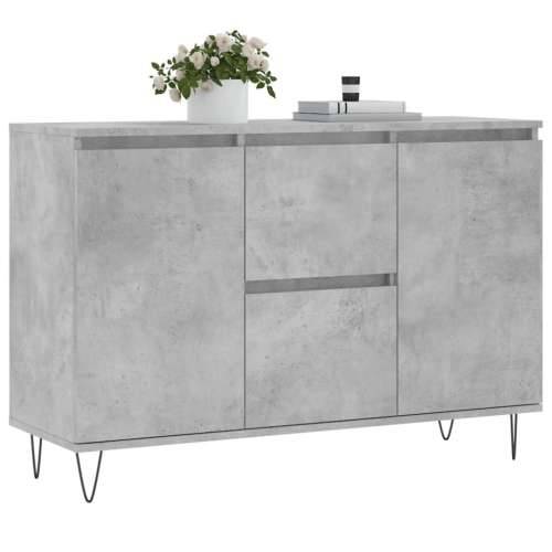 Komoda siva boja betona 104x35x70 cm od konstruiranog drva - Beton siva 1 Cijena