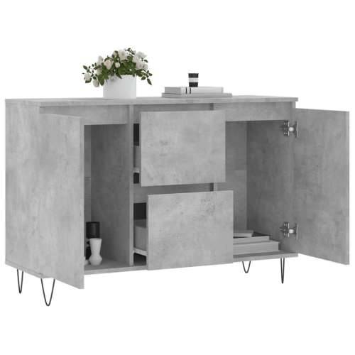 Komoda siva boja betona 104x35x70 cm od konstruiranog drva - Beton siva 1 Cijena