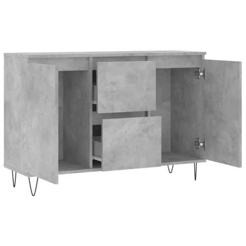 Komoda siva boja betona 104x35x70 cm od konstruiranog drva - Beton siva 1 Cijena