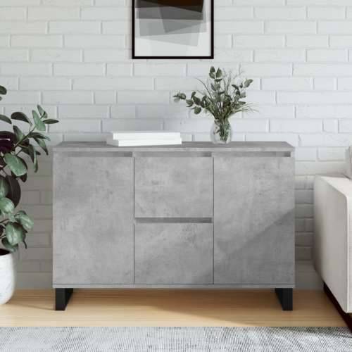 Komoda siva boja betona 104x35x70 cm od konstruiranog drva - Beton siva 1 Cijena