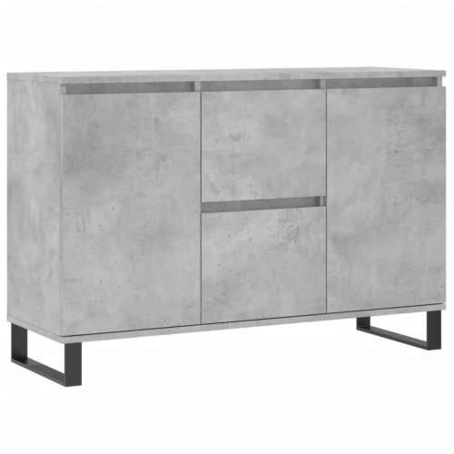 Komoda siva boja betona 104x35x70 cm od konstruiranog drva - Beton siva 1 Cijena