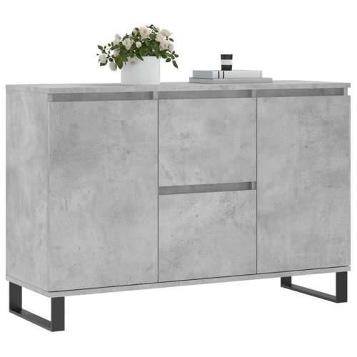 Komoda siva boja betona 104x35x70 cm od konstruiranog drva - Beton siva 1 Cijena