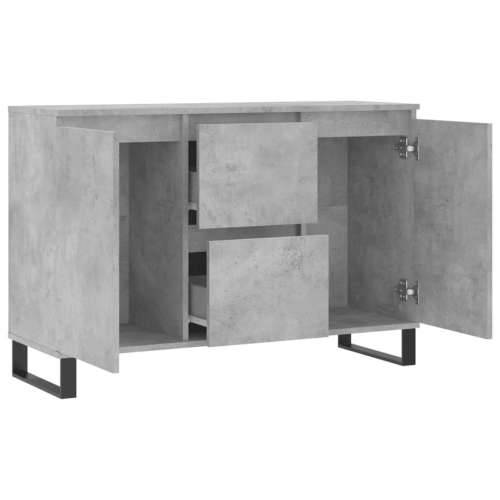 Komoda siva boja betona 104x35x70 cm od konstruiranog drva - Beton siva 1 Cijena