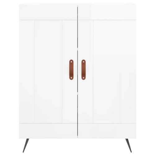 Komoda sjajna bijela 69,5x34x90 cm od konstruiranog drva Visoko sjajno bijela 1 Cijena