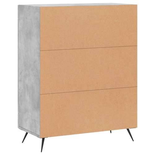 Komoda siva boja betona 69,5x34x90 cm od konstruiranog drva - Beton siva 1 Cijena
