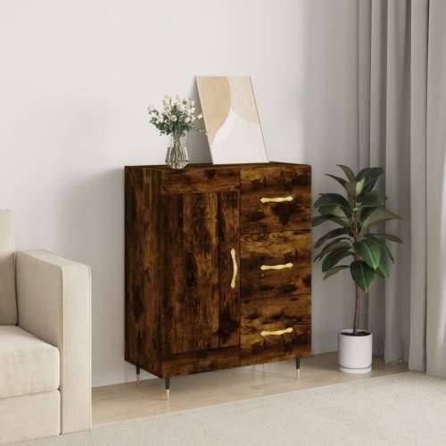 Komoda boja dimljenog hrasta 69,5x34x90 cm konstruirano drvo - Dimljeni hrast 1 Cijena