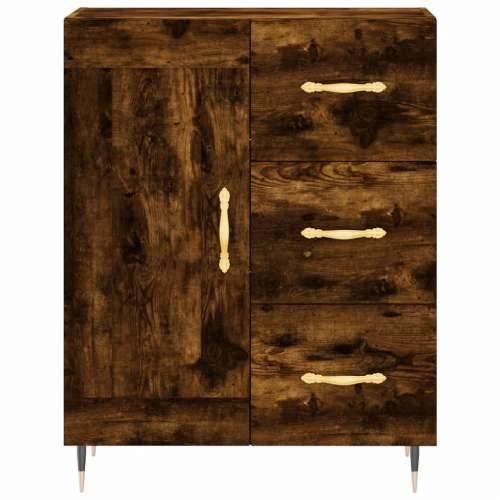Komoda boja dimljenog hrasta 69,5x34x90 cm konstruirano drvo - Dimljeni hrast 1 Cijena
