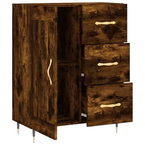 Komoda boja dimljenog hrasta 69,5x34x90 cm konstruirano drvo - Dimljeni hrast 1 Cijena