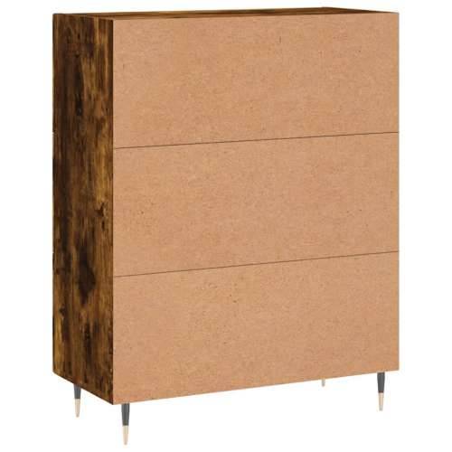 Komoda boja dimljenog hrasta 69,5x34x90 cm konstruirano drvo - Dimljeni hrast 1 Cijena