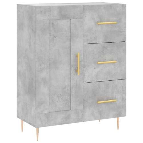 Komoda siva boja betona 69,5x34x90 cm od konstruiranog drva - Beton siva 1 Cijena