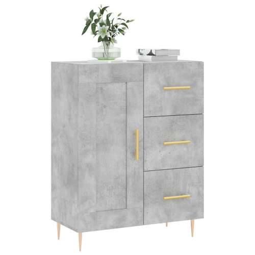 Komoda siva boja betona 69,5x34x90 cm od konstruiranog drva - Beton siva 1 Cijena