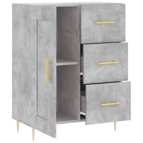 Komoda siva boja betona 69,5x34x90 cm od konstruiranog drva - Beton siva 1 Cijena