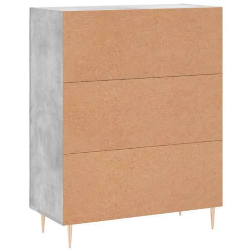Komoda siva boja betona 69,5x34x90 cm od konstruiranog drva - Beton siva 1 Cijena