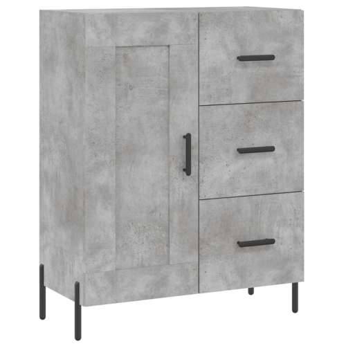 Komoda siva boja betona 69,5x34x90 cm od konstruiranog drva - Beton siva 1 Cijena