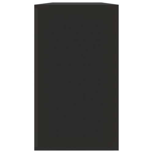 Klupa za cipele crna 80 x 24 x 45 cm od konstruiranog drva - Crna 1 Cijena