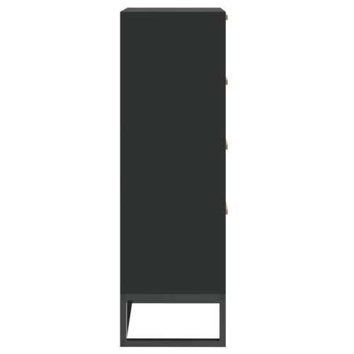 Visoka komoda crna 40 x 30 x 95 cm od konstruiranog drva - Crna 1 Cijena