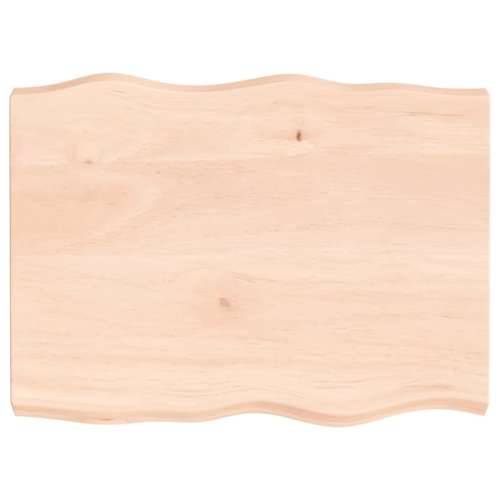 Stolna ploča 80x60x(2-6) cm od hrastovine sa živim rubom - Prirodna 80 x 60 x 6 cm 1 Cijena