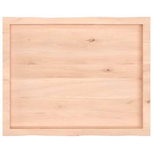 Stolna ploča 80x60x(2-6) cm od hrastovine sa živim rubom - Prirodna 80 x 60 x 6 cm 1 Cijena