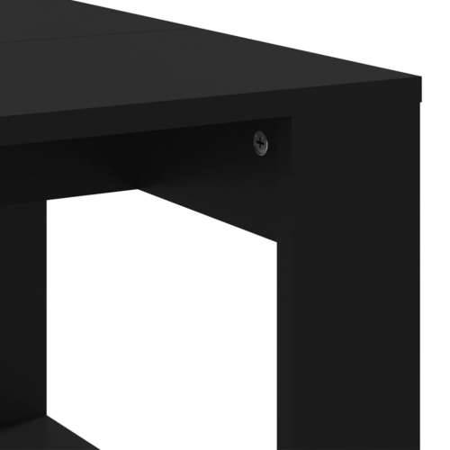Stolić za kavu crni 102 x 50 x 35 cm od konstruiranog drva - Crna 1 Cijena
