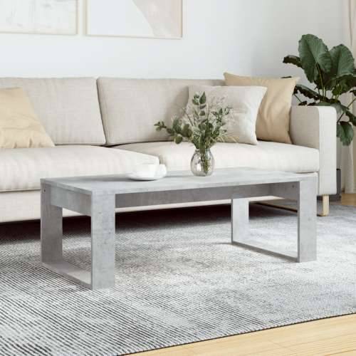 Stolić za kavu boja betona 102 x 50 x 35 cm konstruirano drvo - Beton siva 1 Cijena