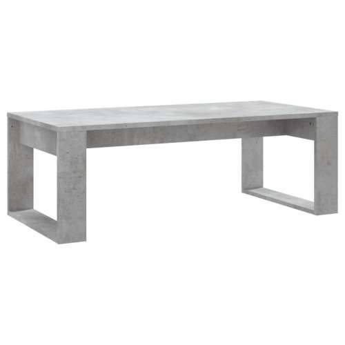 Stolić za kavu boja betona 102 x 50 x 35 cm konstruirano drvo - Beton siva 1 Cijena