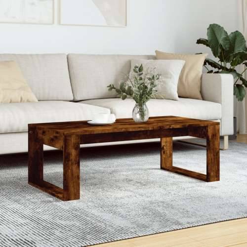 Stolić za kavu boja hrasta 102 x 50 x 35 cm konstruirano drvo - Dimljeni hrast 1 Cijena