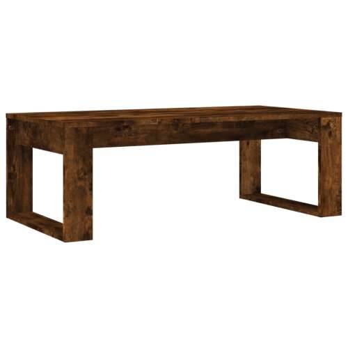 Stolić za kavu boja hrasta 102 x 50 x 35 cm konstruirano drvo - Dimljeni hrast 1 Cijena