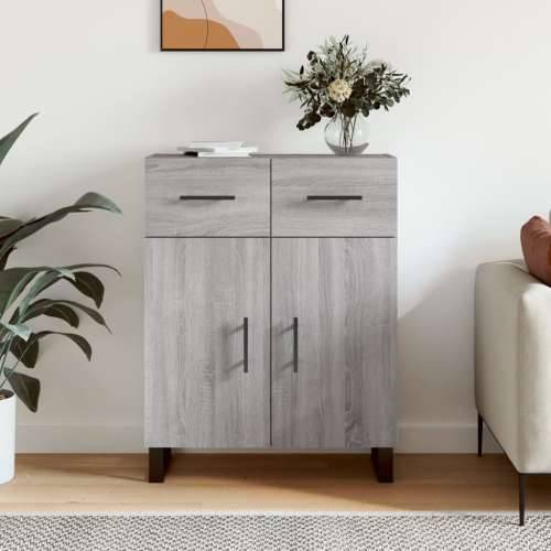Komoda boja hrasta sonome 69,5 x 34 x 90 cm konstruirano drvo - Sivi hrast sonoma 1 Cijena