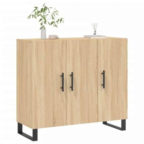 Komoda boja hrasta sonome 90x34x80 cm od konstruiranog drva - sonoma hrast 1 Cijena