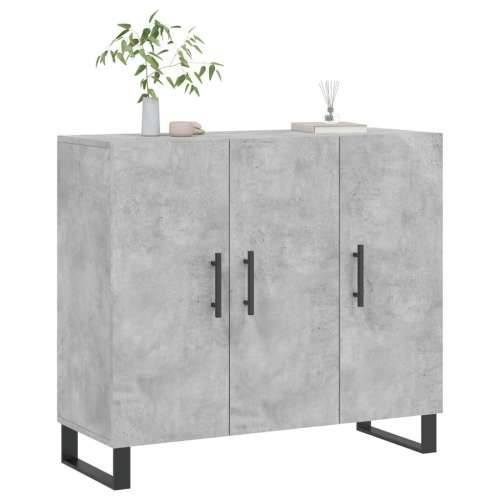 Komoda siva boja betona 90x34x80 cm od konstruiranog drva - Beton siva 1 Cijena