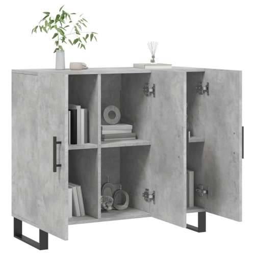 Komoda siva boja betona 90x34x80 cm od konstruiranog drva - Beton siva 1 Cijena