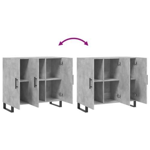 Komoda siva boja betona 90x34x80 cm od konstruiranog drva - Beton siva 1 Cijena