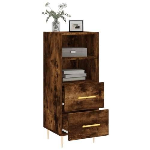 Komoda boja dimljenog hrasta 34,5x34x90 cm konstruirano drvo - Dimljeni hrast 1 Cijena