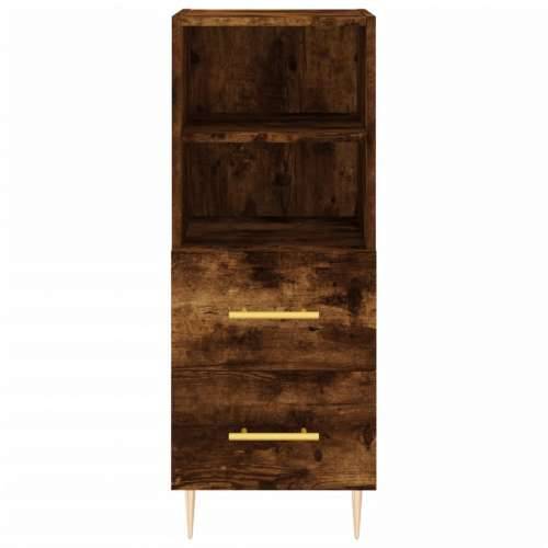 Komoda boja dimljenog hrasta 34,5x34x90 cm konstruirano drvo - Dimljeni hrast 1 Cijena