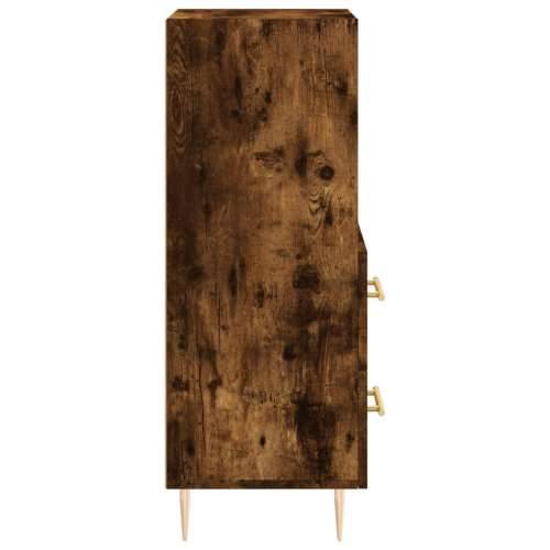 Komoda boja dimljenog hrasta 34,5x34x90 cm konstruirano drvo - Dimljeni hrast 1 Cijena