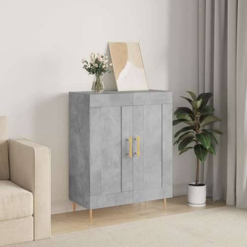 Komoda siva boja betona 69,5x34x90 cm od konstruiranog drva - Beton siva 1 Cijena