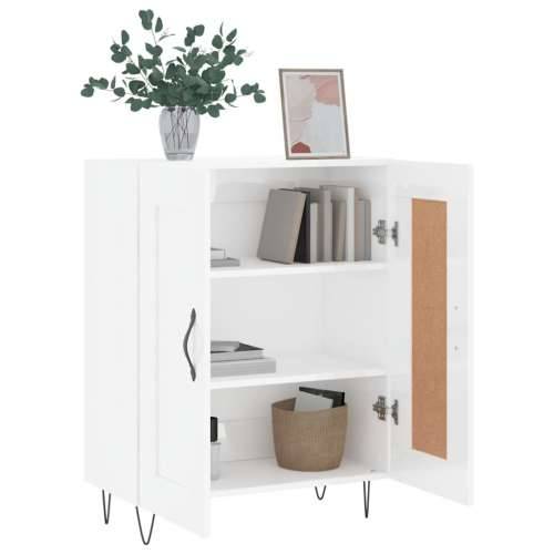 Komoda sjajna bijela 69,5x34x90 cm od konstruiranog drva - Visoko sjajno bijela 1 Cijena