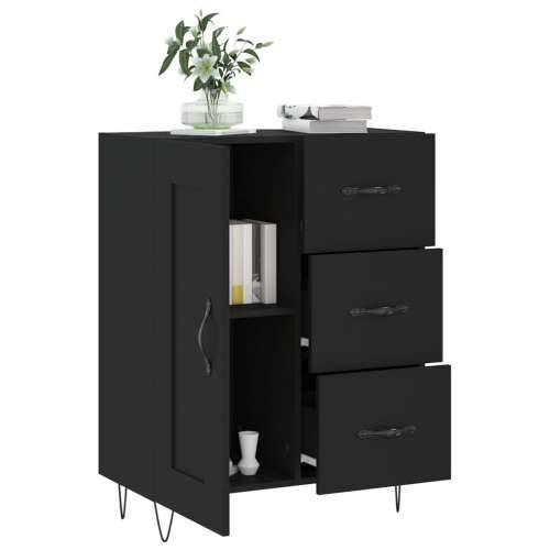 Komoda crna 69,5 x 34 x 90 cm od konstruiranog drva - Crna 1 Cijena
