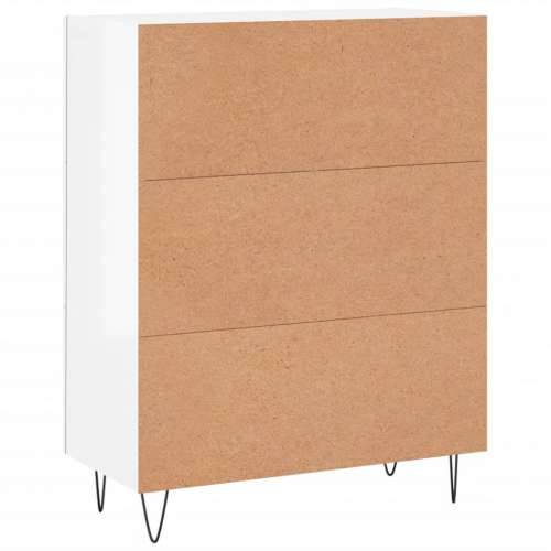 Komoda sjajna bijela 69,5x34x90 cm od konstruiranog drva - Visoko sjajno bijela 1 Cijena