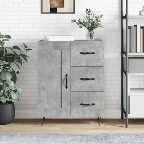 Komoda siva boja betona 69,5x34x90 cm od konstruiranog drva - Beton siva 1 Cijena