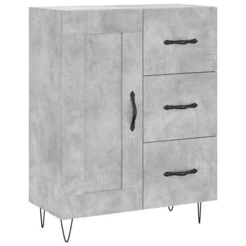 Komoda siva boja betona 69,5x34x90 cm od konstruiranog drva - Beton siva 1 Cijena