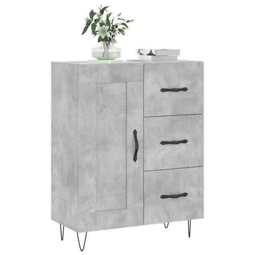 Komoda siva boja betona 69,5x34x90 cm od konstruiranog drva - Beton siva 1 Cijena