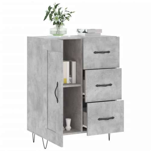 Komoda siva boja betona 69,5x34x90 cm od konstruiranog drva - Beton siva 1 Cijena