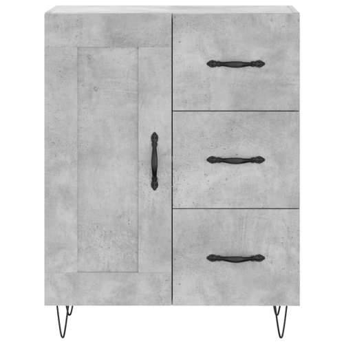 Komoda siva boja betona 69,5x34x90 cm od konstruiranog drva - Beton siva 1 Cijena